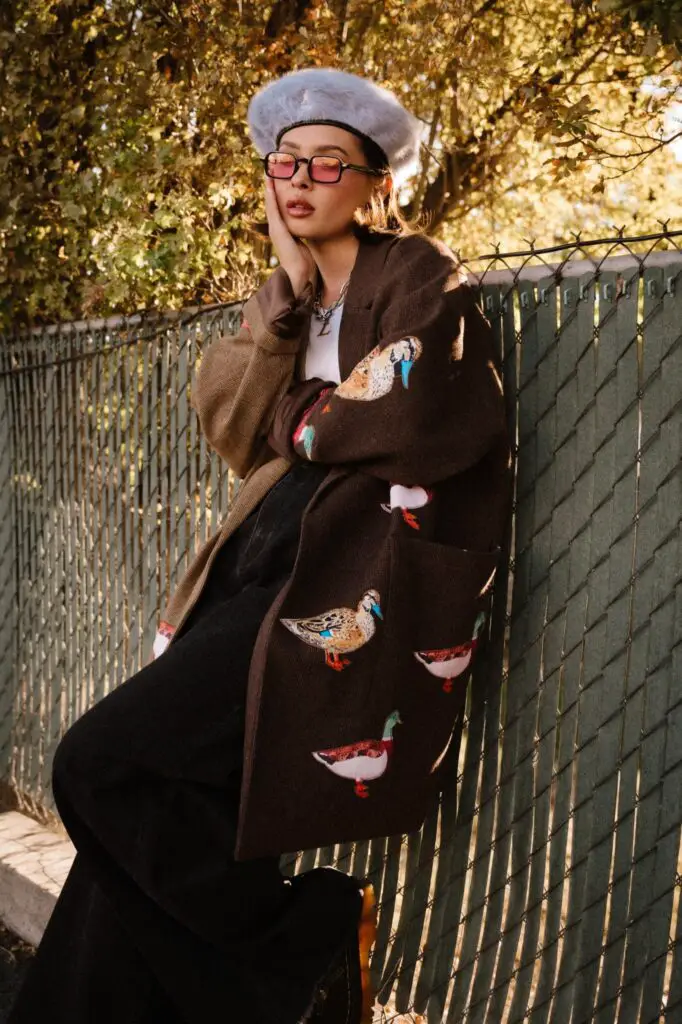 women in wearing oversized streetwear clothing